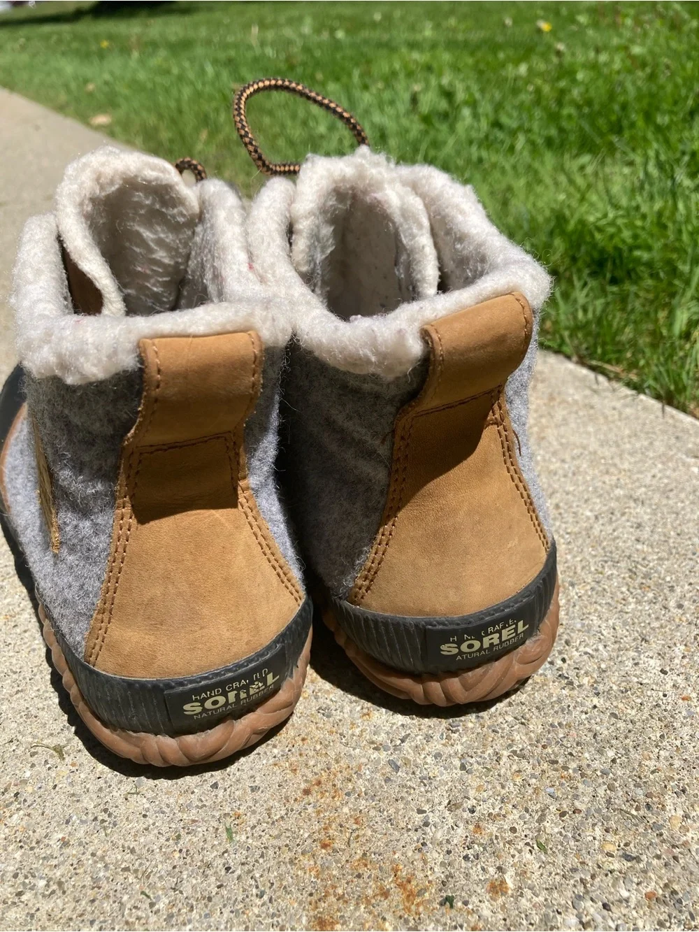 Sorel Out N About Rubber Duck Boots Winter Boots Grey Black Size 8.5